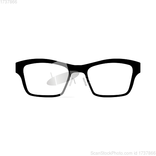 Image of Business Woman Glasses Icon