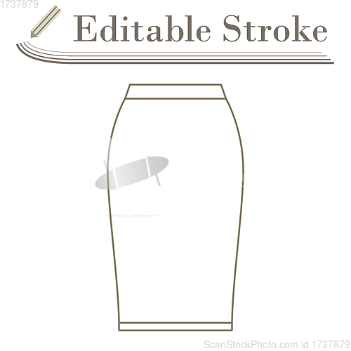 Image of Business Pencil Skirt Icon
