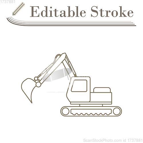 Image of Icon Of Construction Excavator