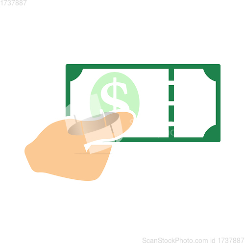 Image of Hand Holding Money Icon