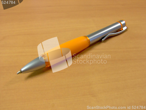 Image of Orange Pen w/ Clipping Path