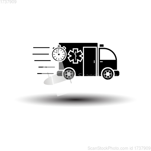 Image of Fast Ambulance Car Icon
