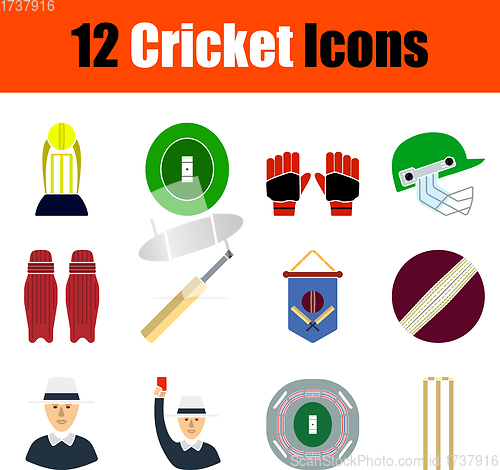 Image of Cricket Icon Set