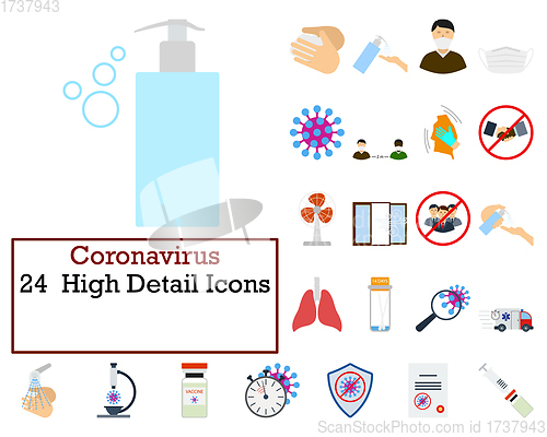 Image of Coronavirus Icon Set