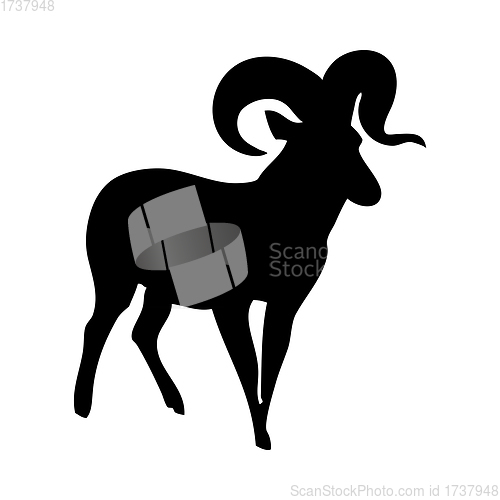 Image of Bighorn Sheep Silhouette