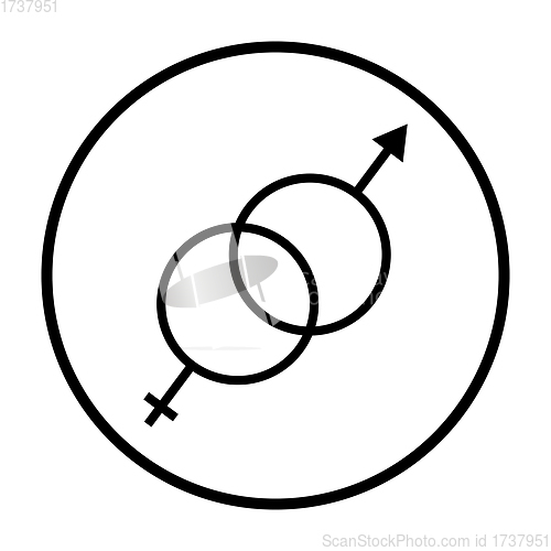 Image of Man Female Symbol Icon