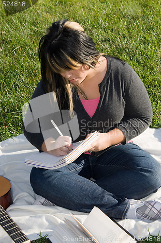 Image of Musician Writing