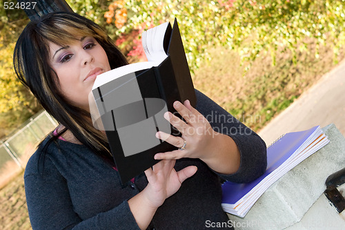 Image of Young Woman Reading