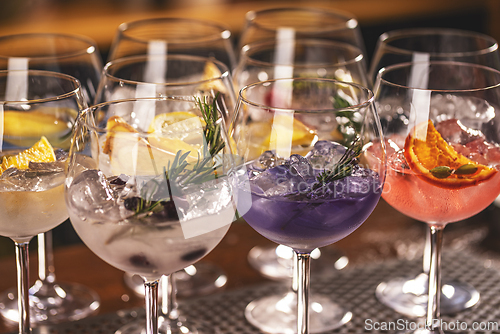 Image of Gin tonic cocktails