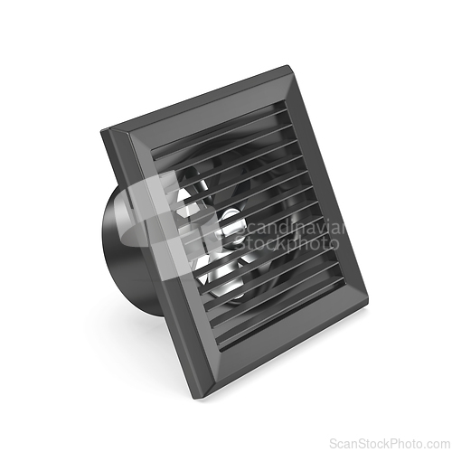 Image of Black bathroom exhaust fan