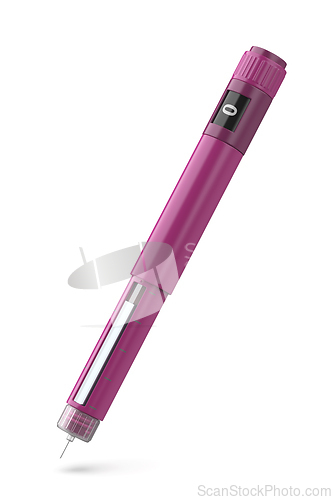 Image of Purple insulin injector pen