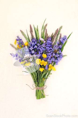 Image of Spring Wildflower Bouquet of British Flowers 