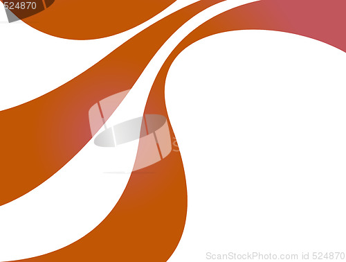 Image of Orange Curvy Stripes