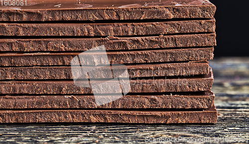 Image of milk chocolate close-up