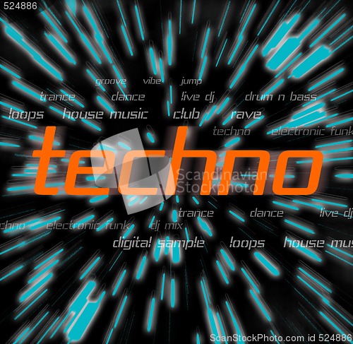 Image of techno music