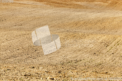 Image of wavy plowed field