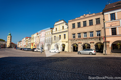 Image of Smetana Square or picturesque Smetanovo namesti. Litomysl, Czech Republic