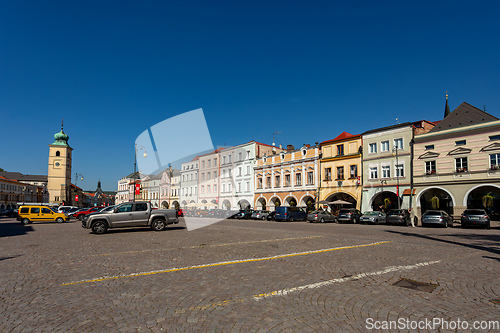 Image of Smetana Square or picturesque Smetanovo namesti. Litomysl, Czech Republic