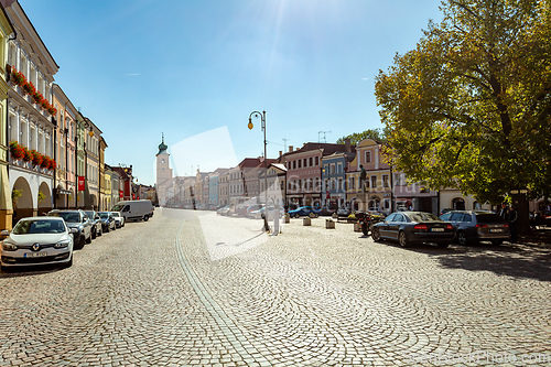 Image of Smetana Square or picturesque Smetanovo namesti. Litomysl, Czech Republic