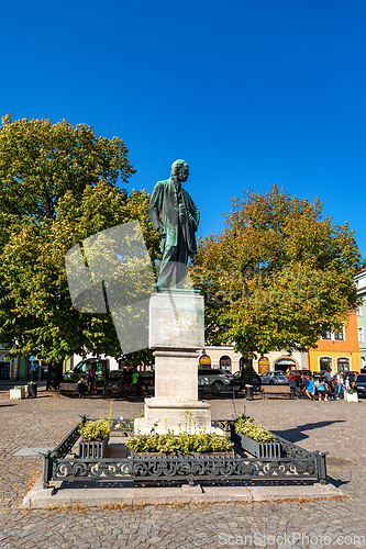 Image of Statue of famous composer Bedrich Smetana. Litomysl, Czech Republic