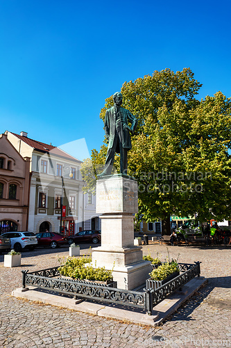 Image of Statue of famous composer Bedrich Smetana. Litomysl, Czech Republic