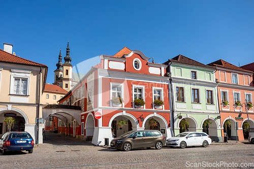 Image of Smetana Square or picturesque Smetanovo namesti. Litomysl, Czech Republic