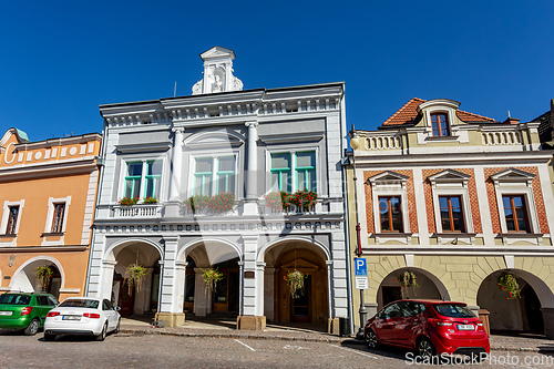 Image of Smetana Square or picturesque Smetanovo namesti. Litomysl, Czech Republic