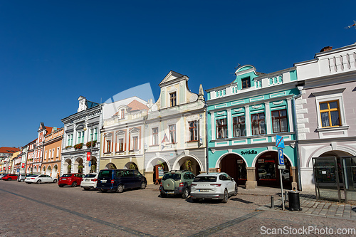 Image of Smetana Square or picturesque Smetanovo namesti. Litomysl, Czech Republic