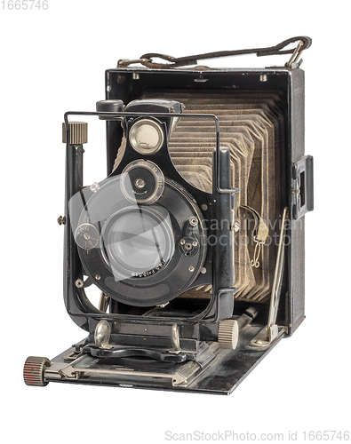 Image of historic folding camera