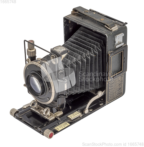 Image of historic folding camera