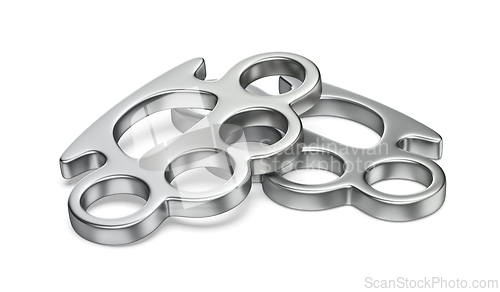 Image of Pair of brass knuckles