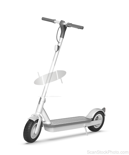 Image of White electric scooter