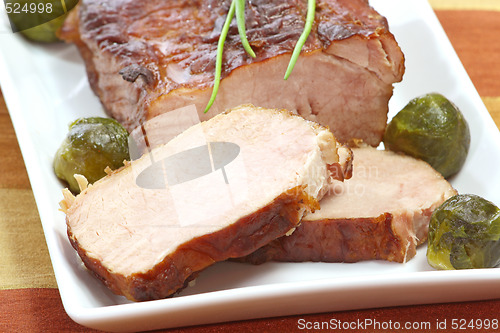 Image of Roasted pork meat