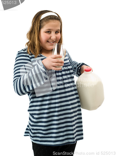 Image of Child Drinking Milk