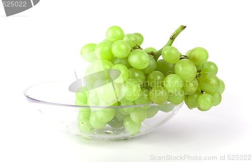Image of green grapes in bowl