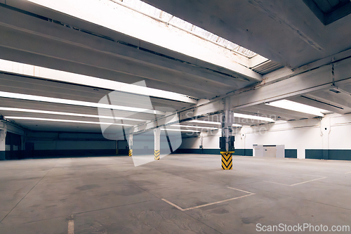 Image of Warehouse or parking lot.