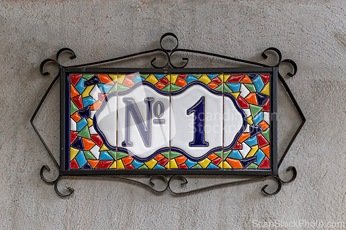 Image of Number 3, three, house number