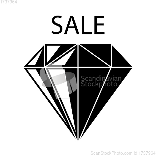 Image of Dimond With Sale Sign Icon