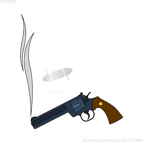 Image of Smoking Revolver Icon