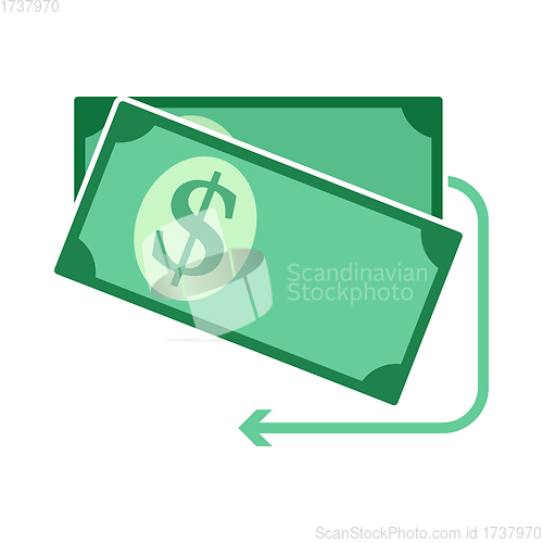 Image of Cash Back Dollar Banknotes Icon