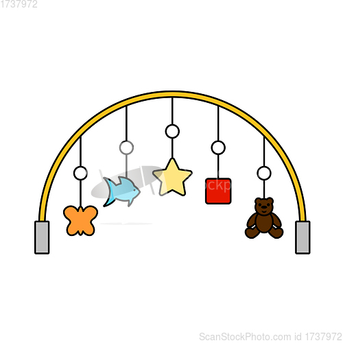 Image of Baby Arc With Hanged Toys Icon