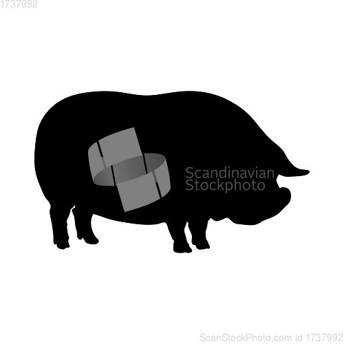 Image of Yorkshire Pig Silhouette