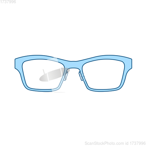 Image of Business Woman Glasses Icon