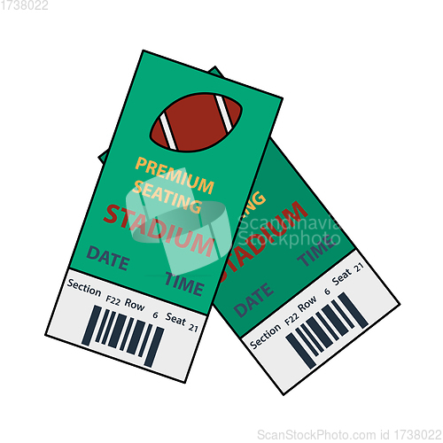 Image of American Football Tickets Icon