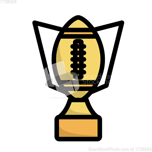 Image of American Football Trophy Cup Icon