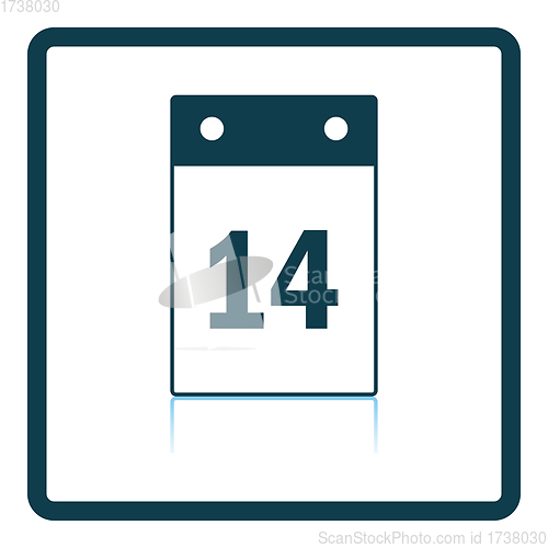 Image of Valentine Day Calendar Icon