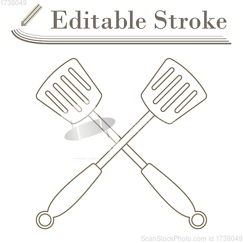 Image of Crossed Frying Spatula