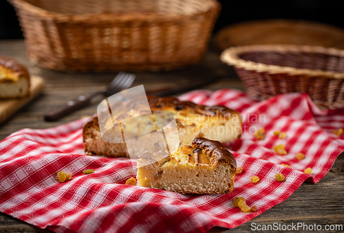 Image of Casserole pie of cottage cheese