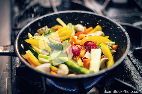 Image of Freshly prepared mixed vegetables