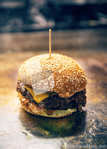 Image of Delicious grilled burger